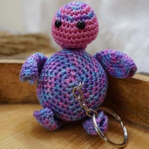Mini Turtle Crochet Keyring
