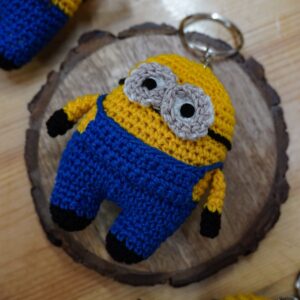 Crochet Minion Keyring