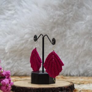 Flora Crochet Leaf Earrings
