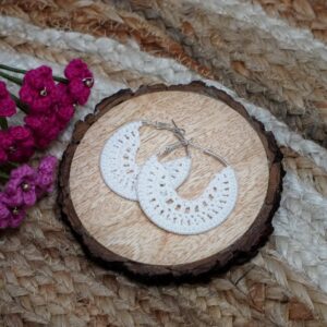 Luna Crochet Crescent Hoop Earrings